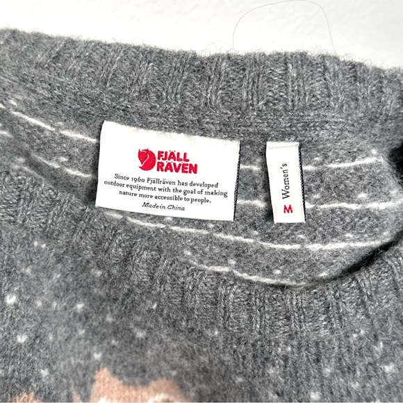 Women’s Fair Isles Style Fjallraven Övik Knit Sweater - Picture 7 of 9